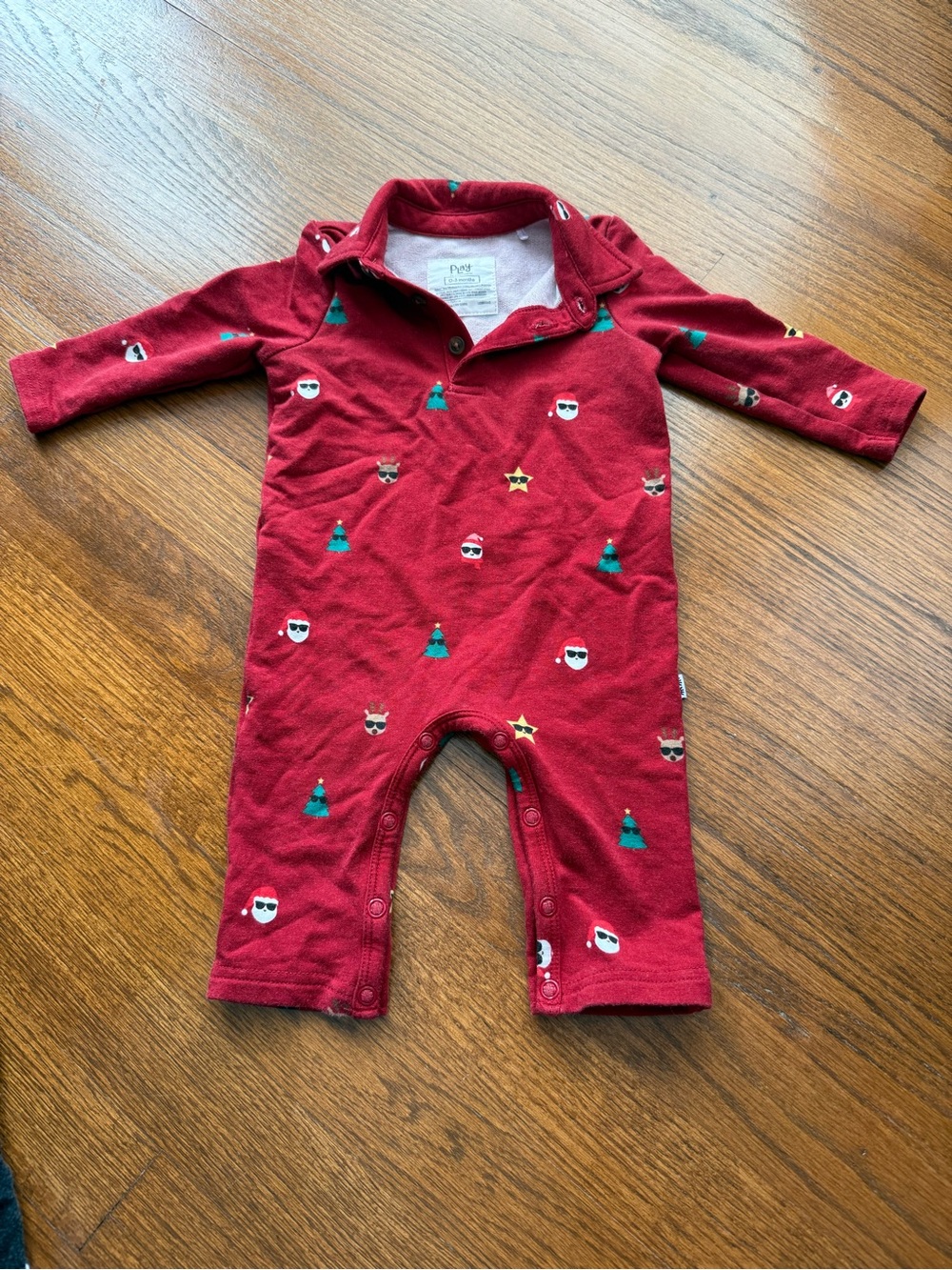 Little Sleepies "Play" Cool Christmas Bamboo Romper - 0-3 Months